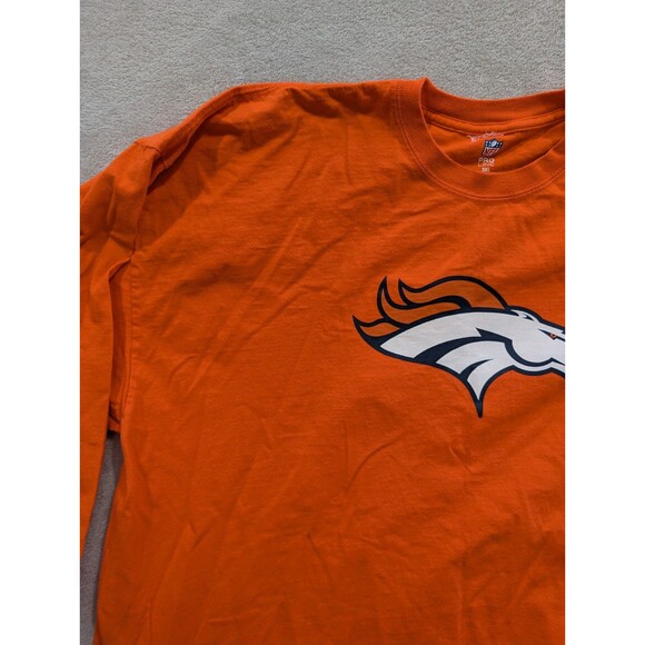NFL Peyton Manning Denver Broncos Orange Long-Sleeve Majestic T-Shirt Size XXXL - Picture 7 of 15